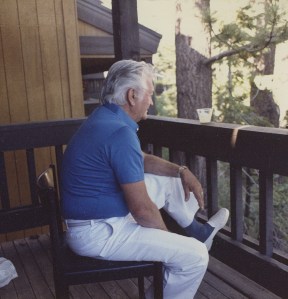 How I remember Dad - relaxing with a vodka gimlet at Tahoe
