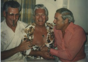 Joking with his buddies