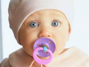 baby with pacifier