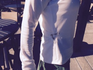 unknown goop on my tennis top