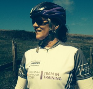 My biking buddy, Patti