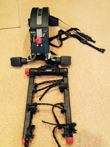 What's left of the bike rack