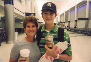 martin and me at airport