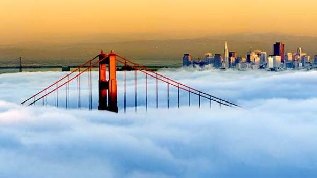 Golden Gate Bridge fog