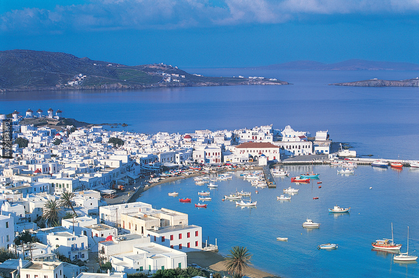 mykonos harbor