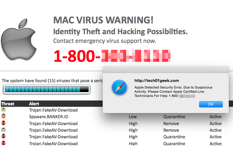 Apple virus warning